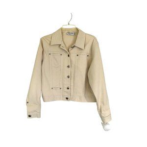 Howard Wolfe Escape Sport White Demin Button Up Jacket Women's Size Medium